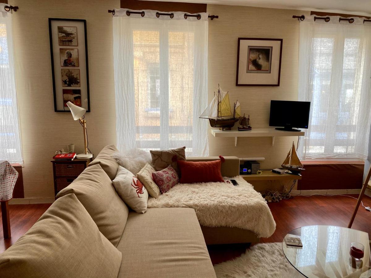 Chez Gwen, Très bel appartement vue mer latérale Le Tréport Exterior foto